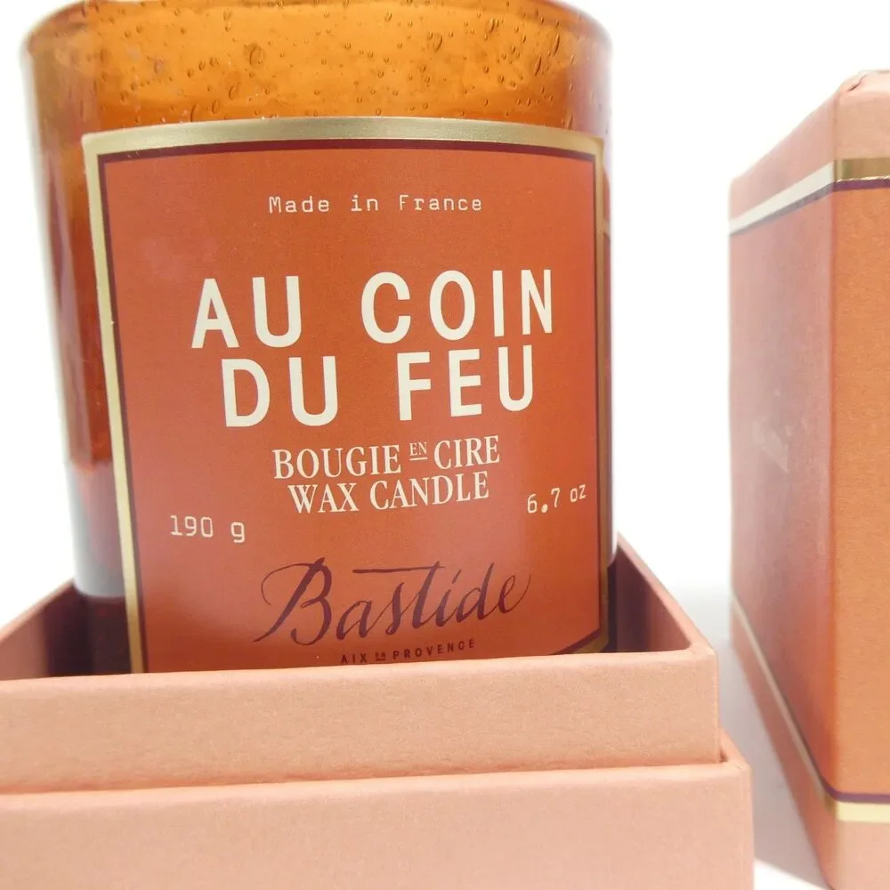 Au Coin Du Feu Bougie en Cire Wax Candle Bastide France 190g 6.7oz